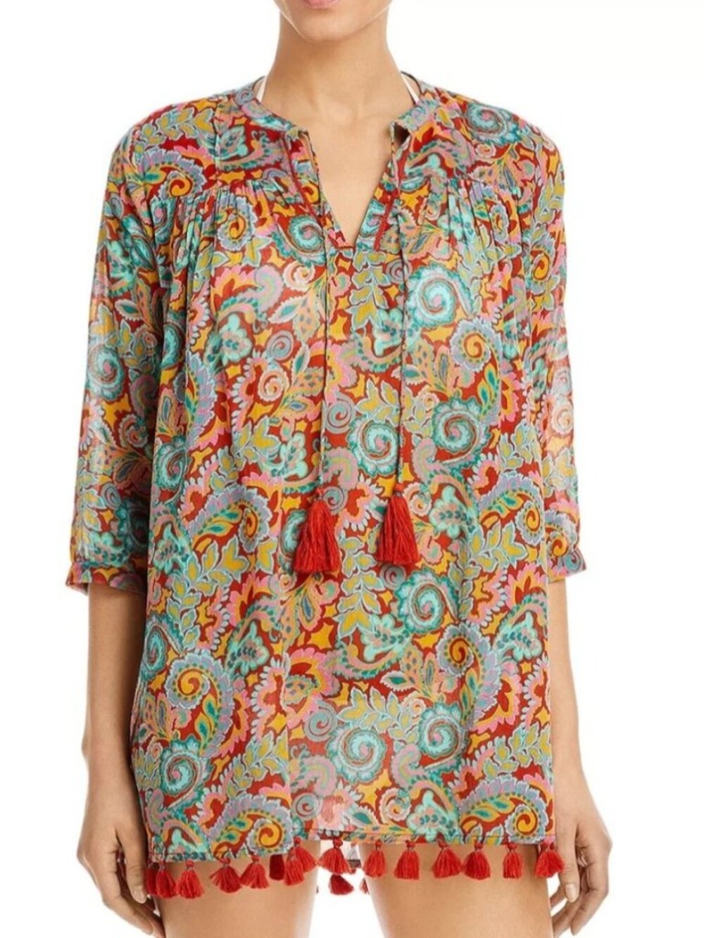 EUC Roller Rabbit Rodez Serafina Tunic, Sz - Sm